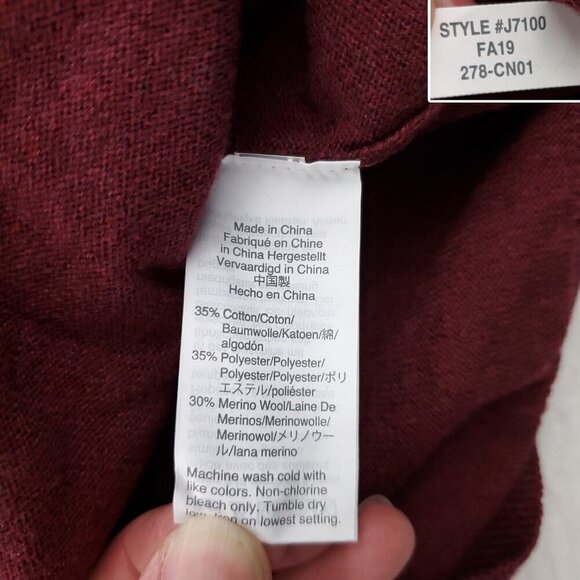 J. Crew Sweater Merino Wool Blend V-Neck Soft Lightweight Men's Large NWT - Picture 5 of 9